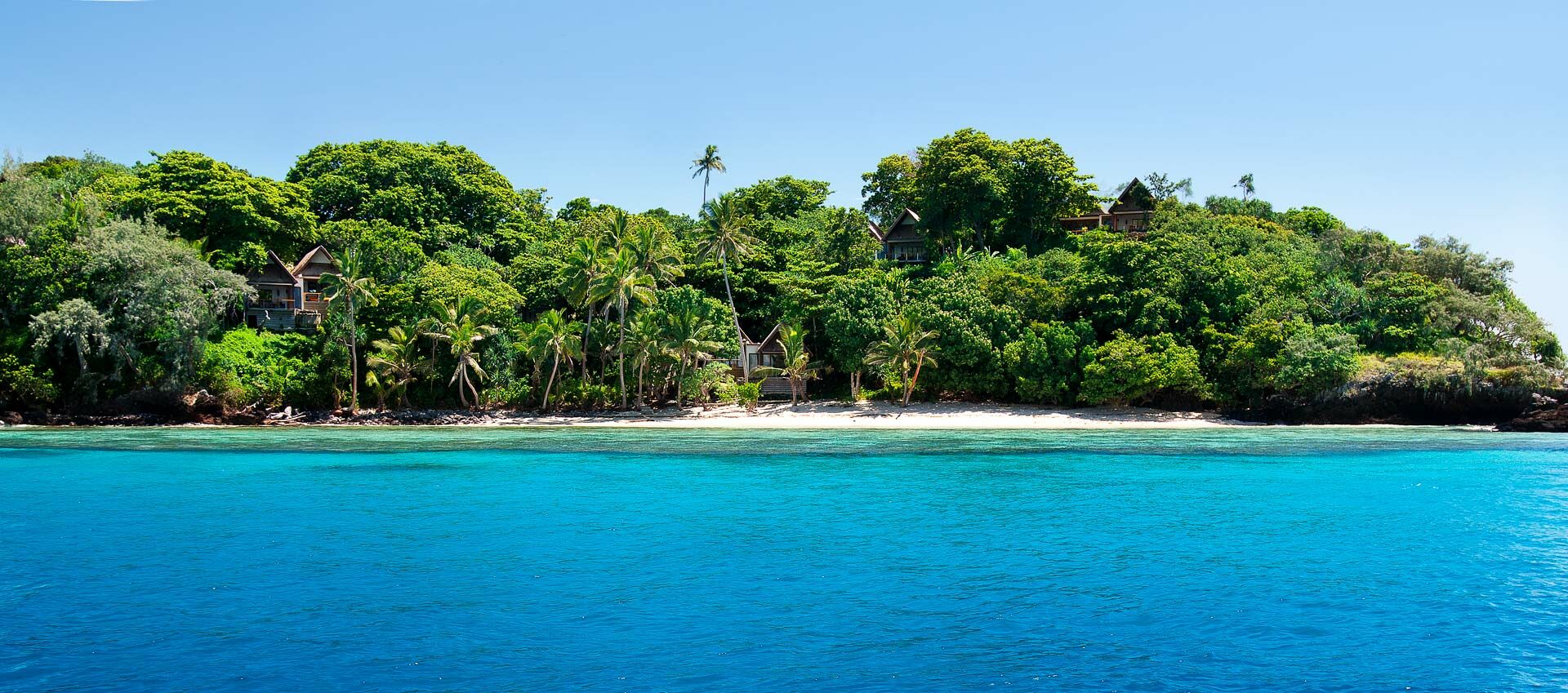 Fiji resort with overwater views